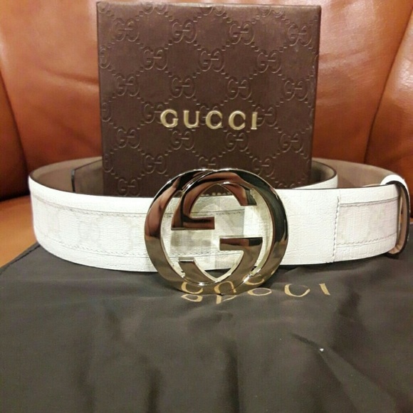 gucci monogram belt